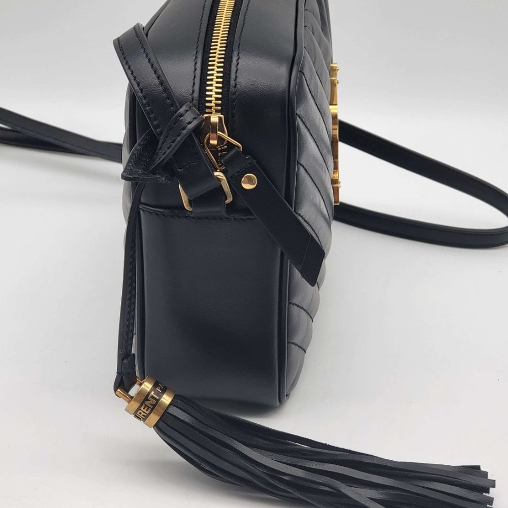 100% Authentic Yves Saint Laurent Lou Matelasse Leather Camera Crossbody Bag - Picture 4 of 13